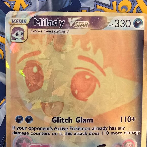 Gold Milady Meme VStar Pokemon Card - Picture 3 of 8